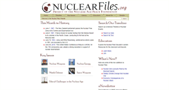 Desktop Screenshot of htwww.nuclearfiles.org